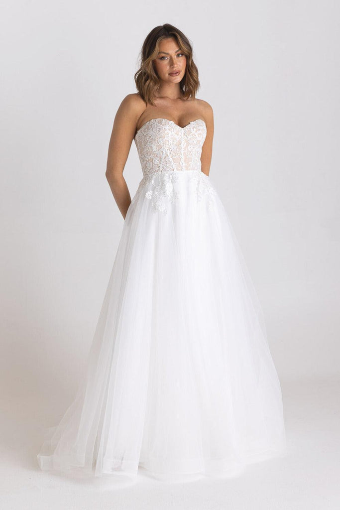 Hadley Strapless Bridal Gown - Belle Le Chic