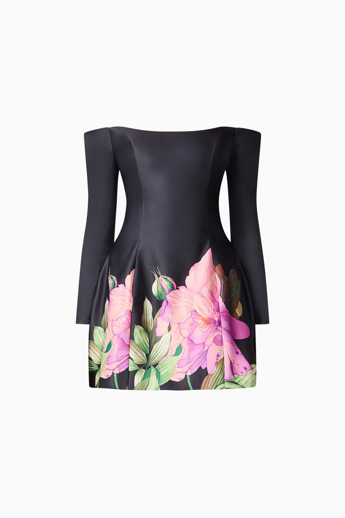 Azelie Off The Shoulder Mini Dress in Black