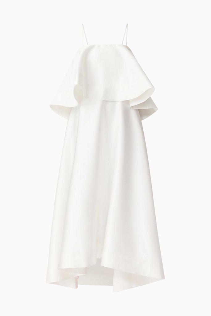 Reyna Tiered Maxi Dress in White