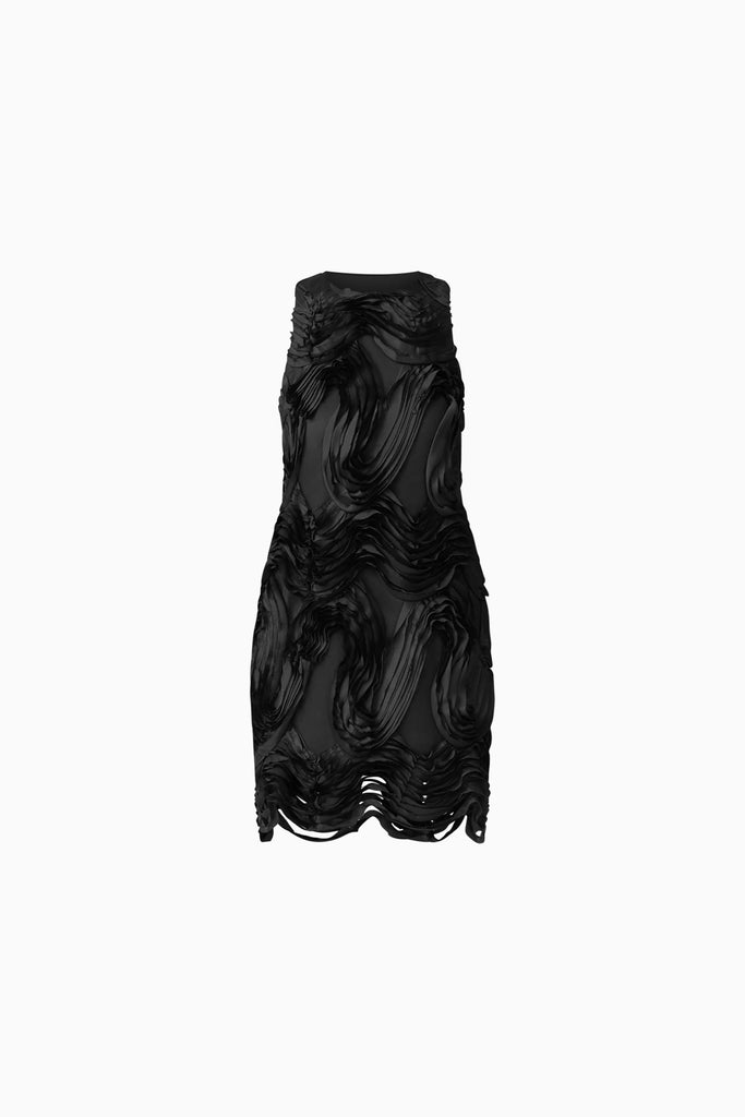 Asher Mini Shift Dress in Black