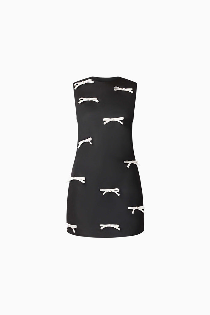 Ursula Mini Shift Dress in Black