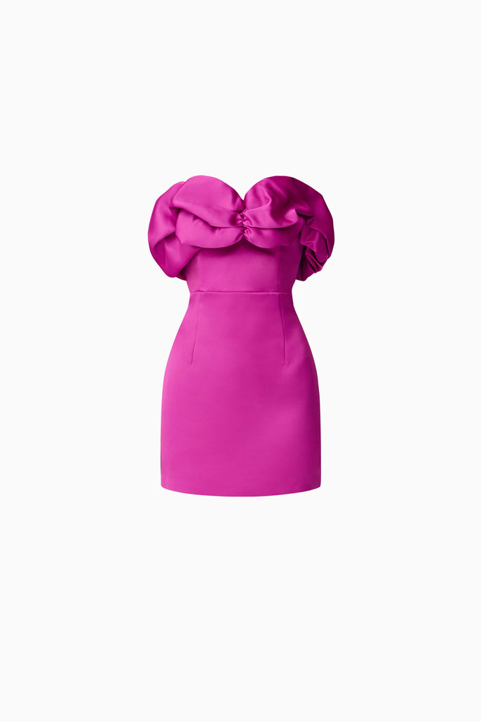 Sharon Strapless Mini Dress in Purple