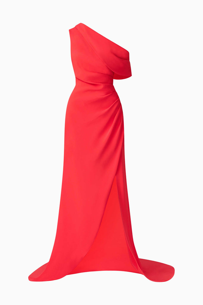 Isadora Off The Shoulder Gown in Red