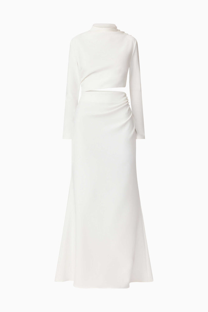 Nerissa Long Sleeve Gown in White