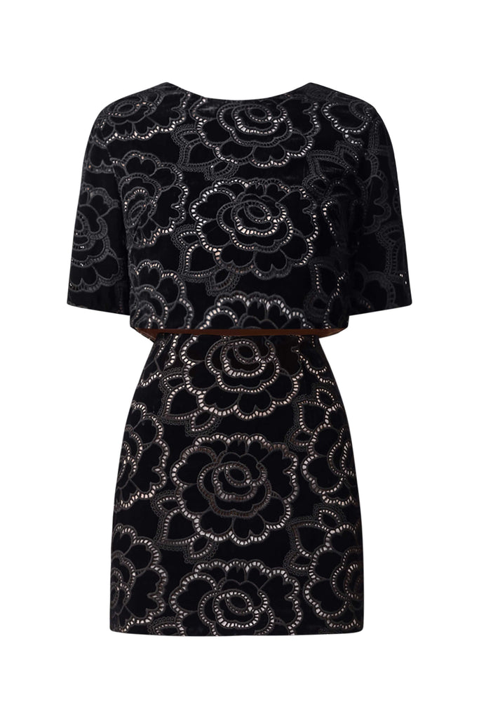 Eris Short Sleeve Set in Black