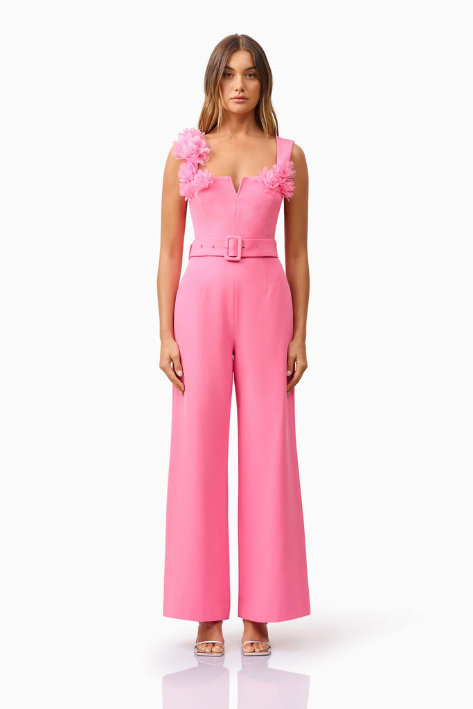 Klara Wide Leg Jumpsuit in Pink