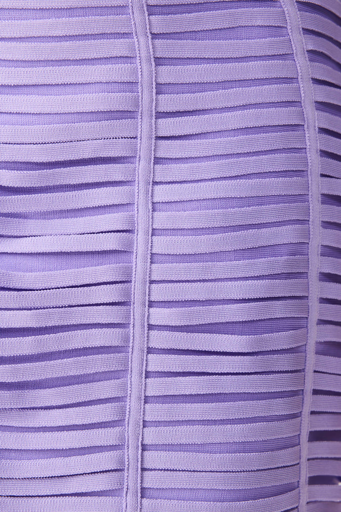 Alya Strapless Mini Dress in Purple