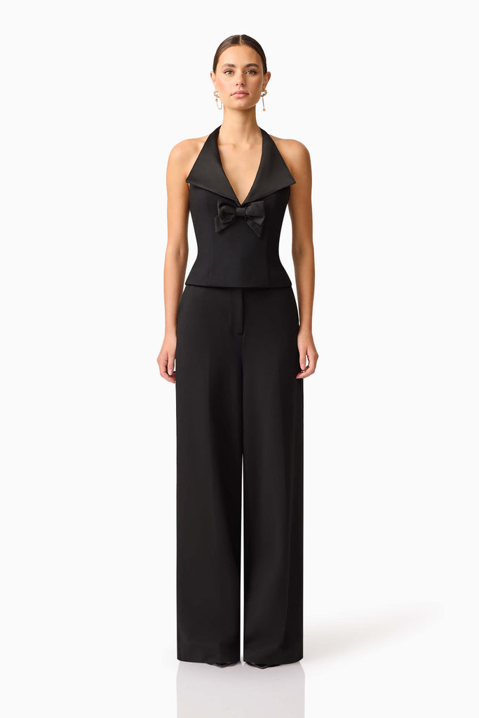 Ruby Halter Top in Black