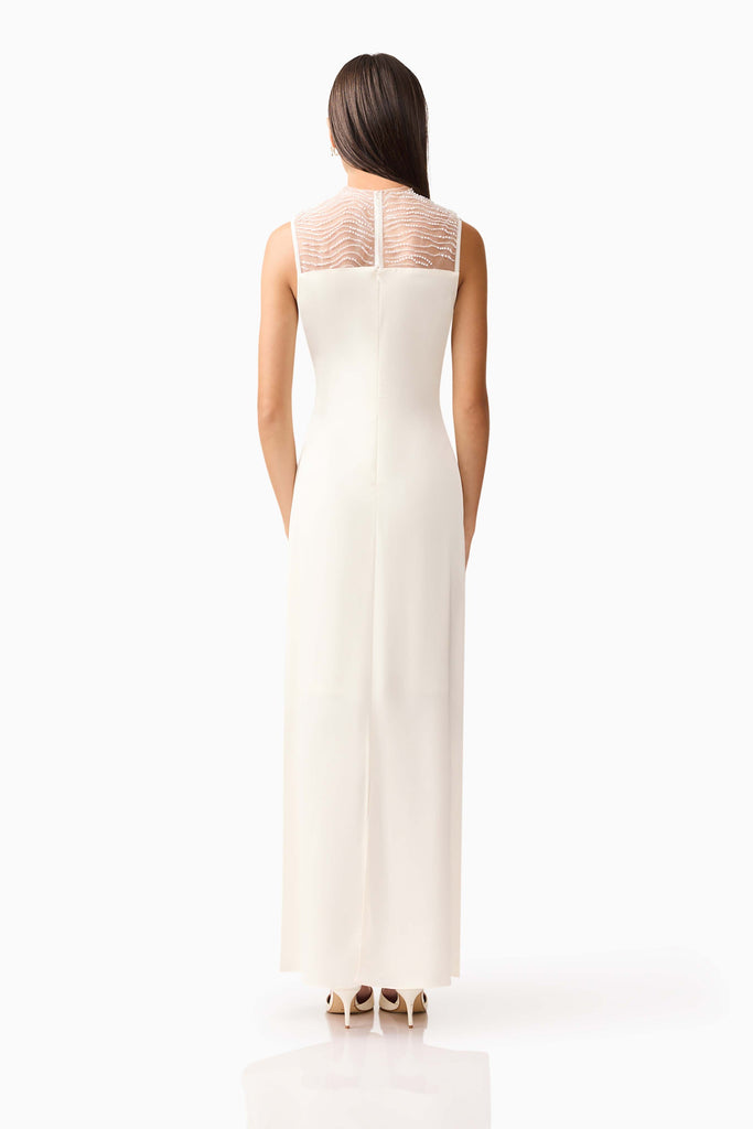 Margot Satin Gown in White
