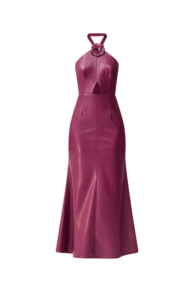 Nova Halter Gown in Purple