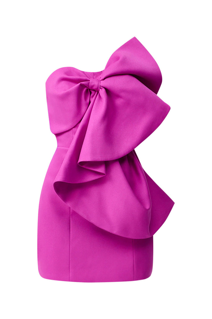 Beatrix Strapless Mini Dress in Purple