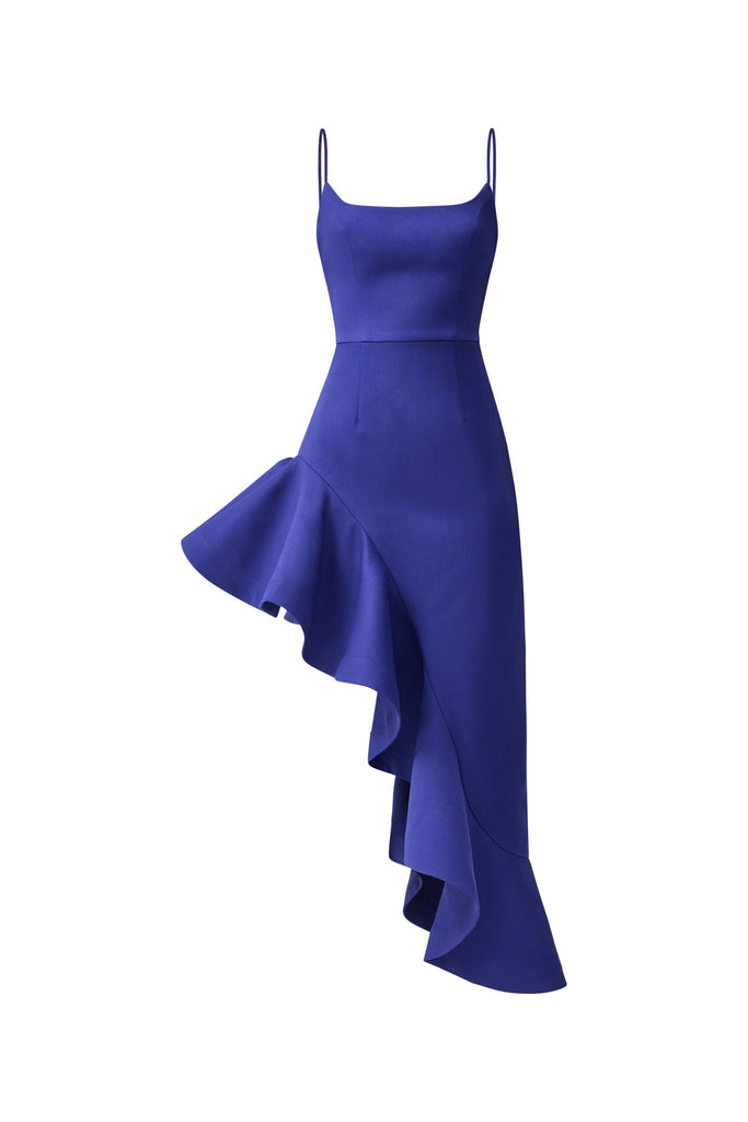 Beatrix Asymmetrical Gown in Blue