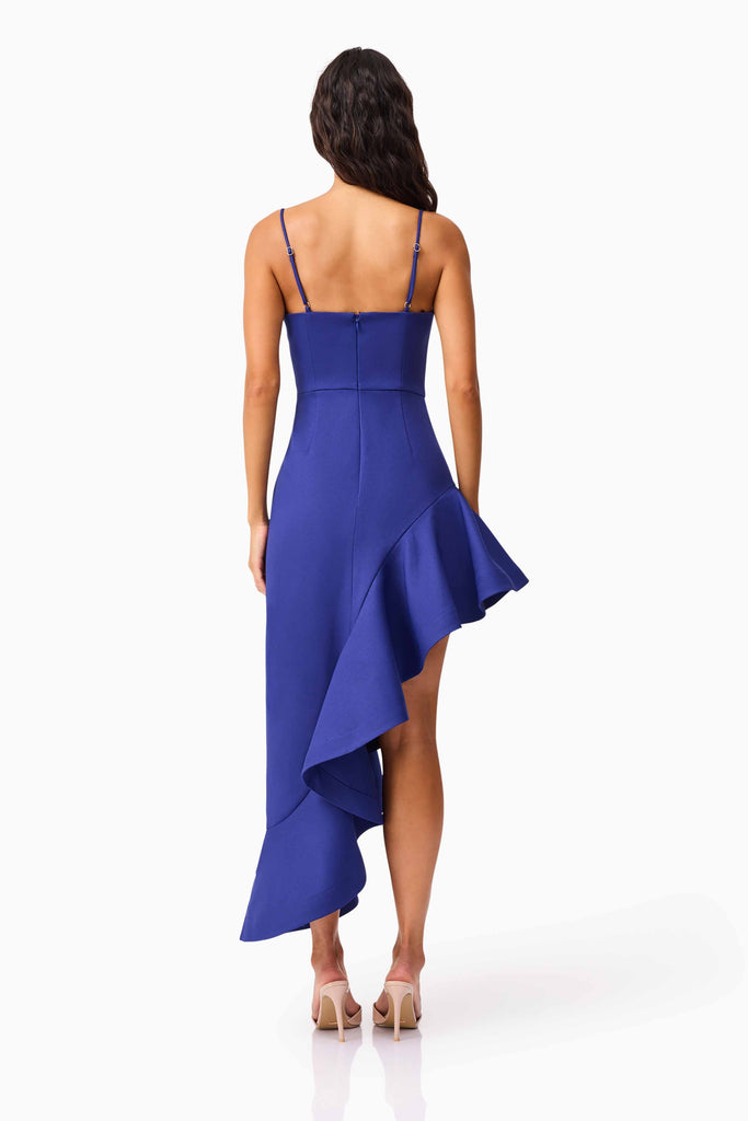 Beatrix Asymmetrical Gown in Blue