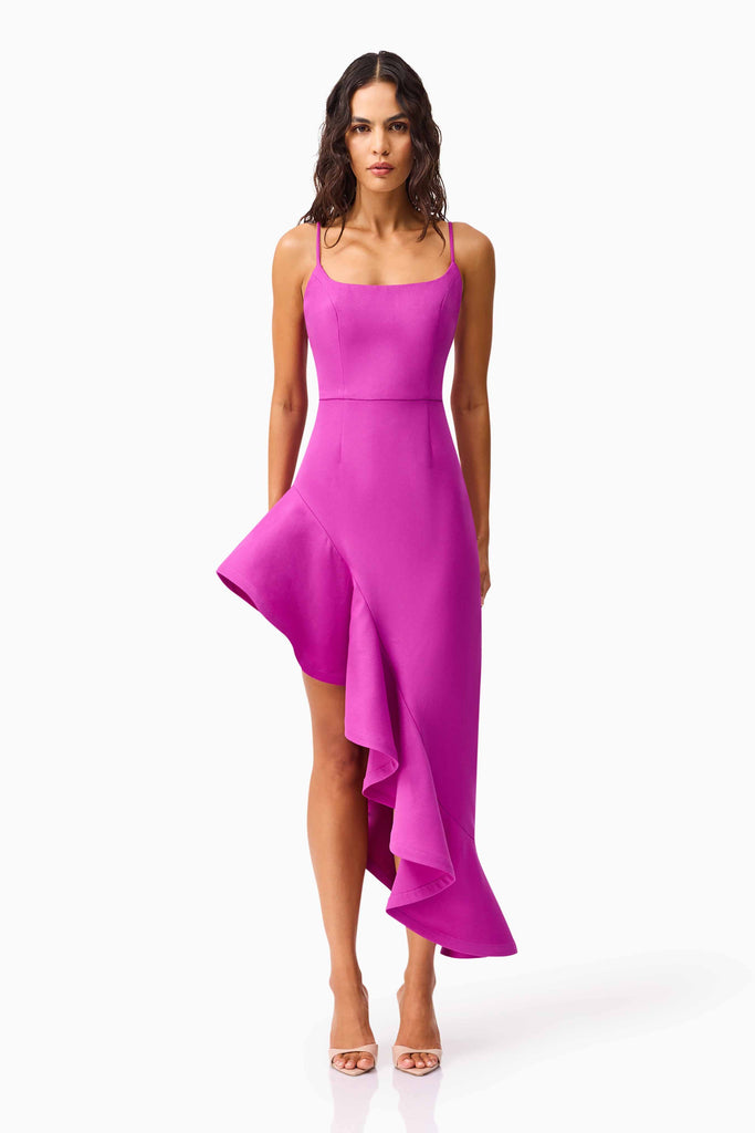 Beatrix Asymmetrical Gown in Purple