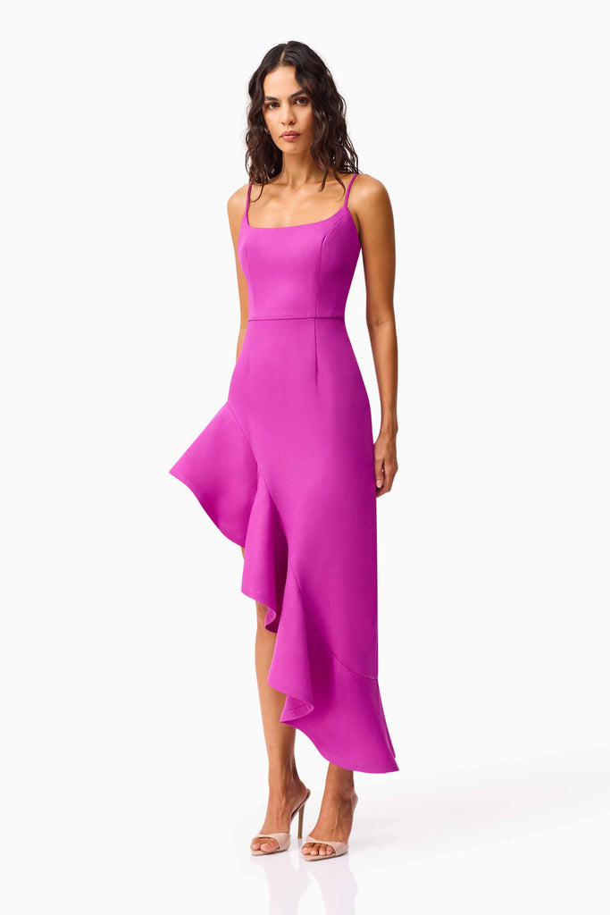 Beatrix Asymmetrical Gown in Purple
