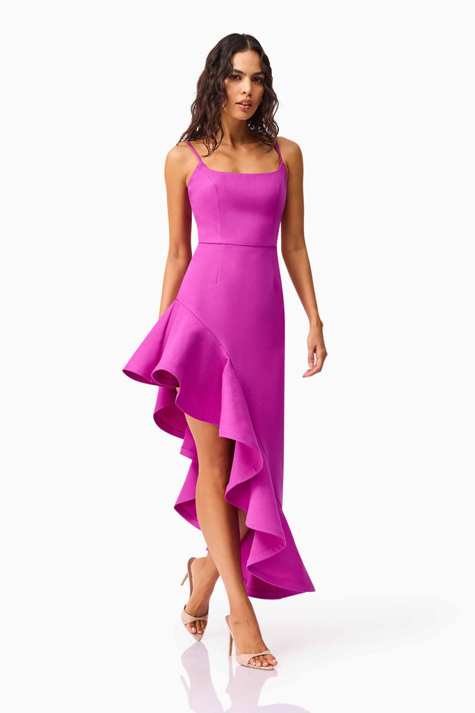 Beatrix Asymmetrical Gown in Purple