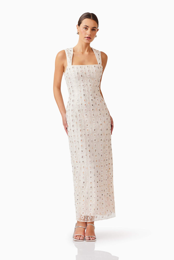 Kristina Maxi Dress in White