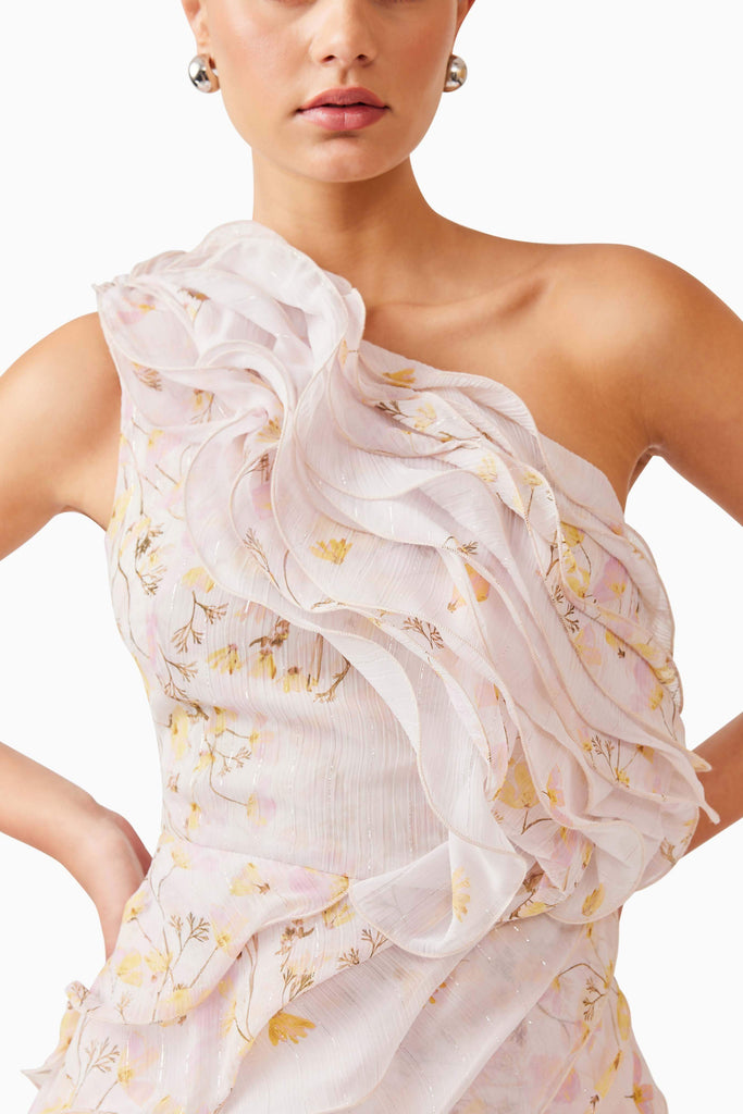 Tulsia Floral Mini Dress in Pink