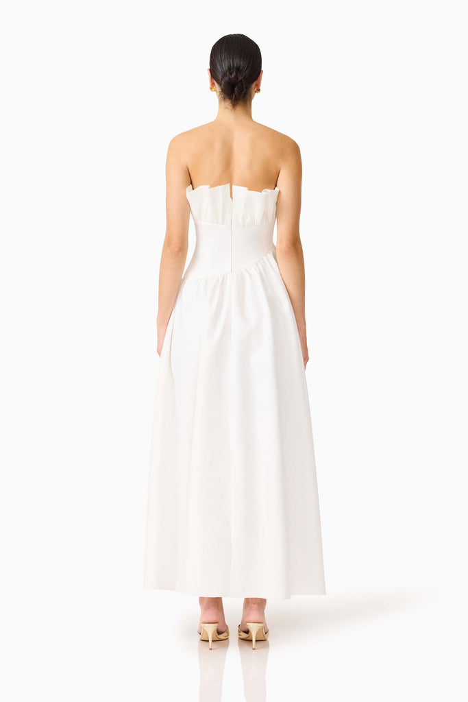 Laurel Sleeveless Maxi Dress In White
