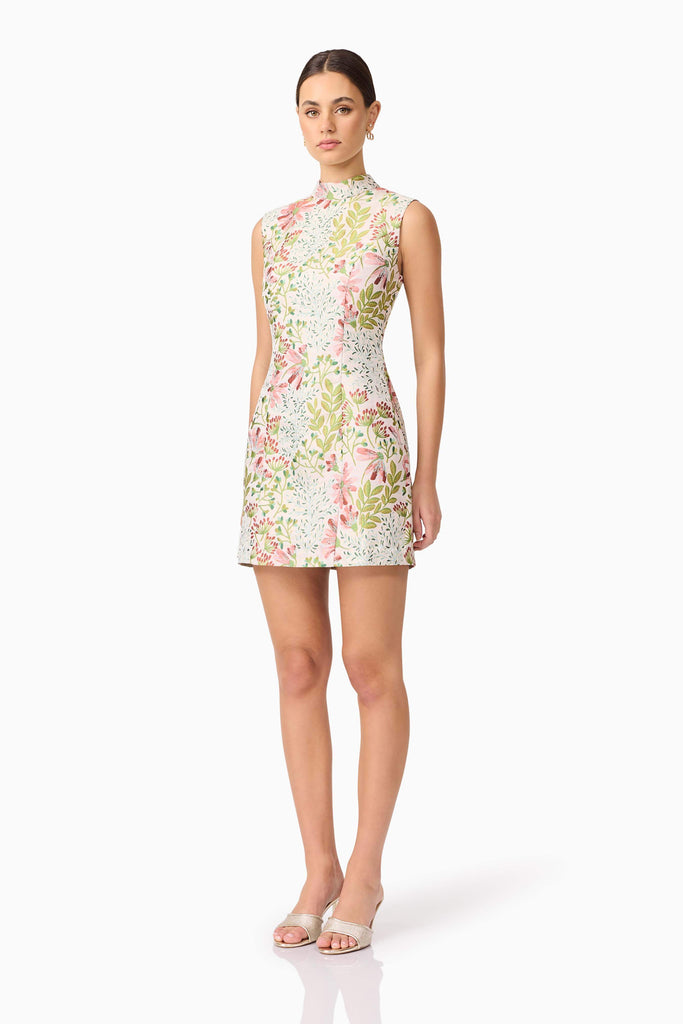Calaantha Shift Mini Dress in Floral