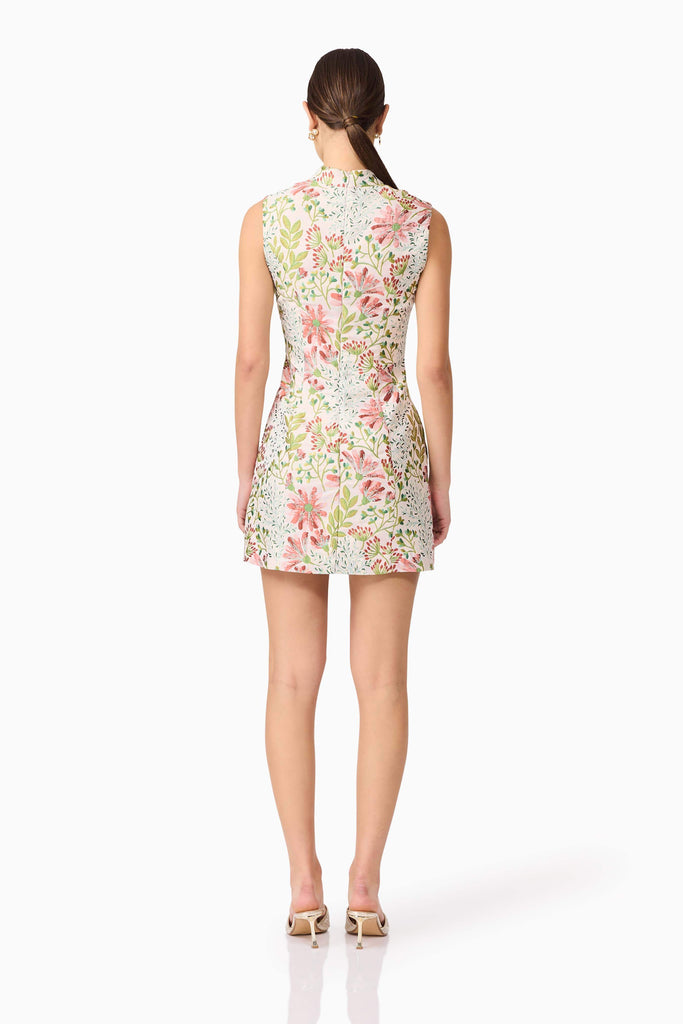 Calaantha Shift Mini Dress in Floral