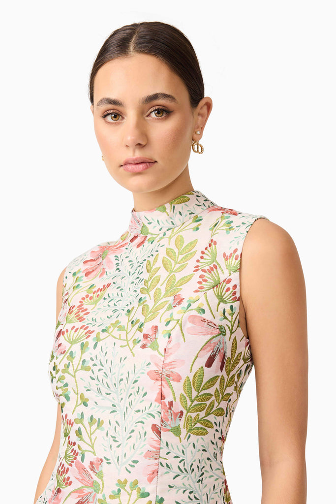 Calaantha Shift Mini Dress in Floral