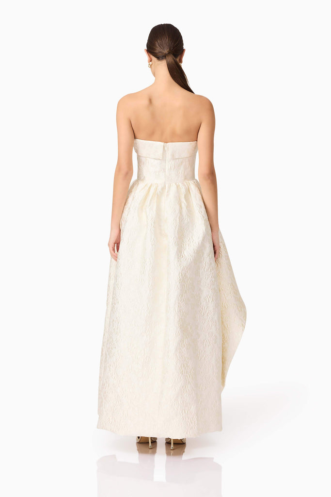 Galadirel Strapless Gown in White