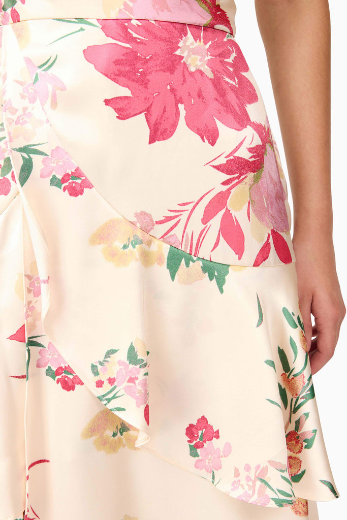 Rosalina Tiered Maxi Dress in Floral