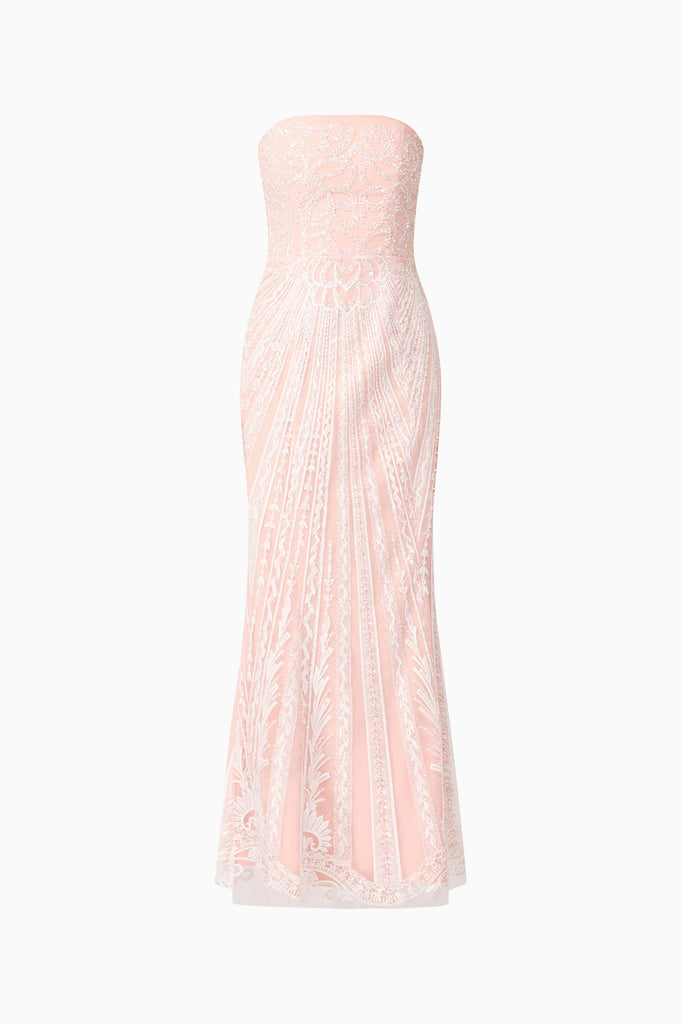 Kiki Strapless Gown in Pink