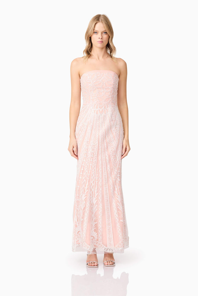 Kiki Strapless Gown in Pink