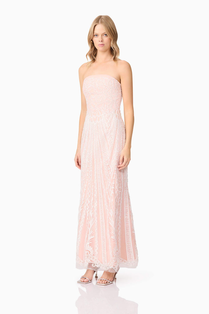 Kiki Strapless Gown in Pink