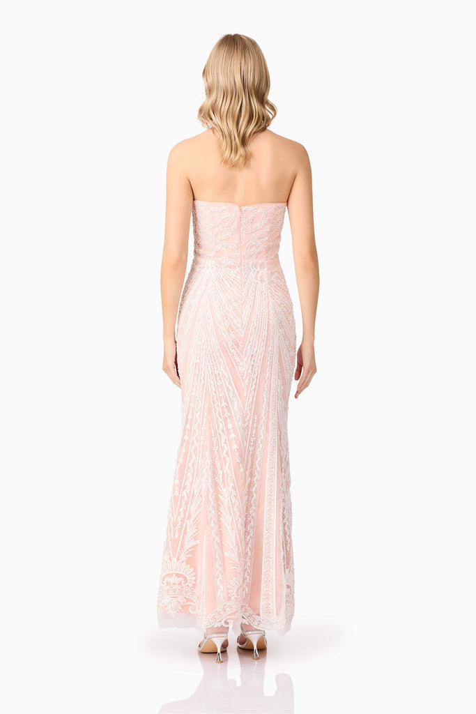 Kiki Strapless Gown in Pink