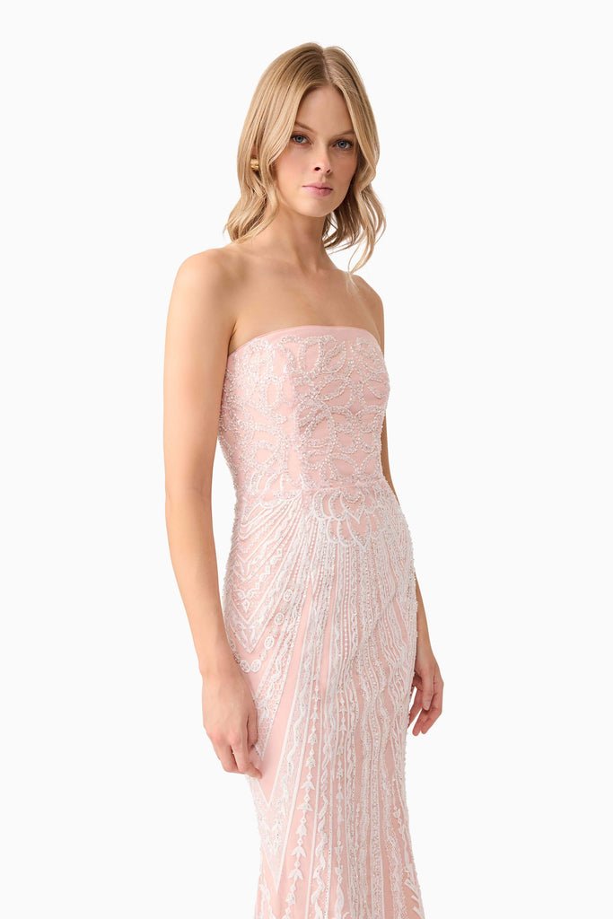 Kiki Strapless Gown in Pink