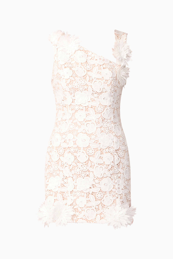 Margot Shift Mini Dress in White