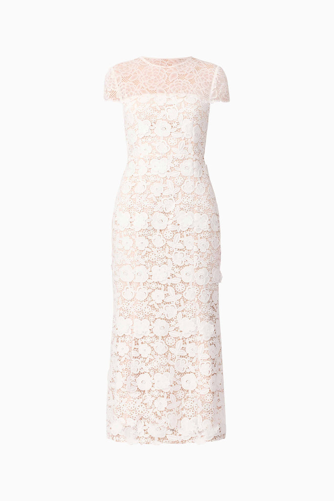 Margot Lace Maxi Dress in White