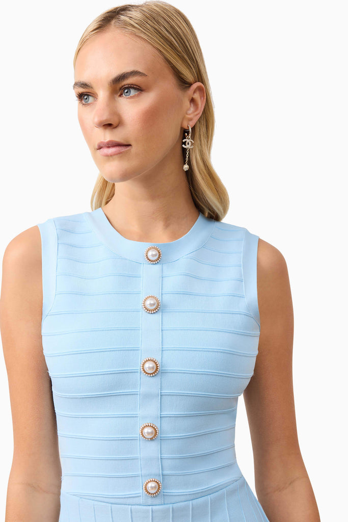 Fiona Mini Dress in Blue