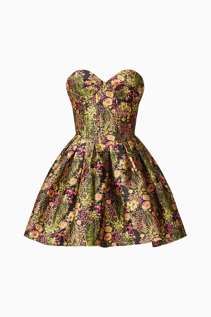 Cindy Strapless Mini Dress in Black