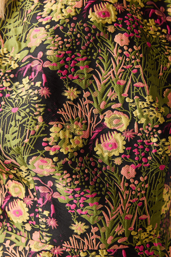 Cindy A-Line Mini Dress in Floral