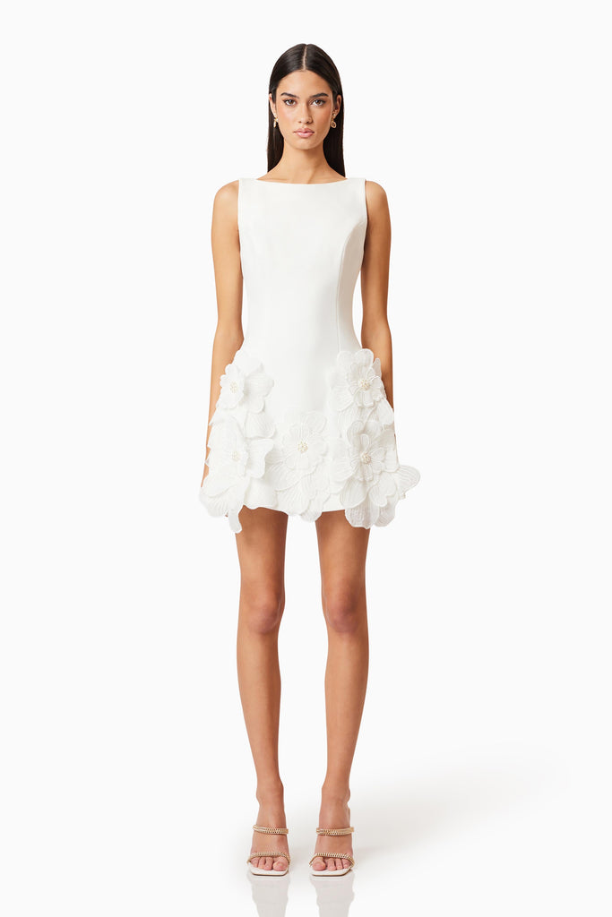 Janelle Mini Dress In White