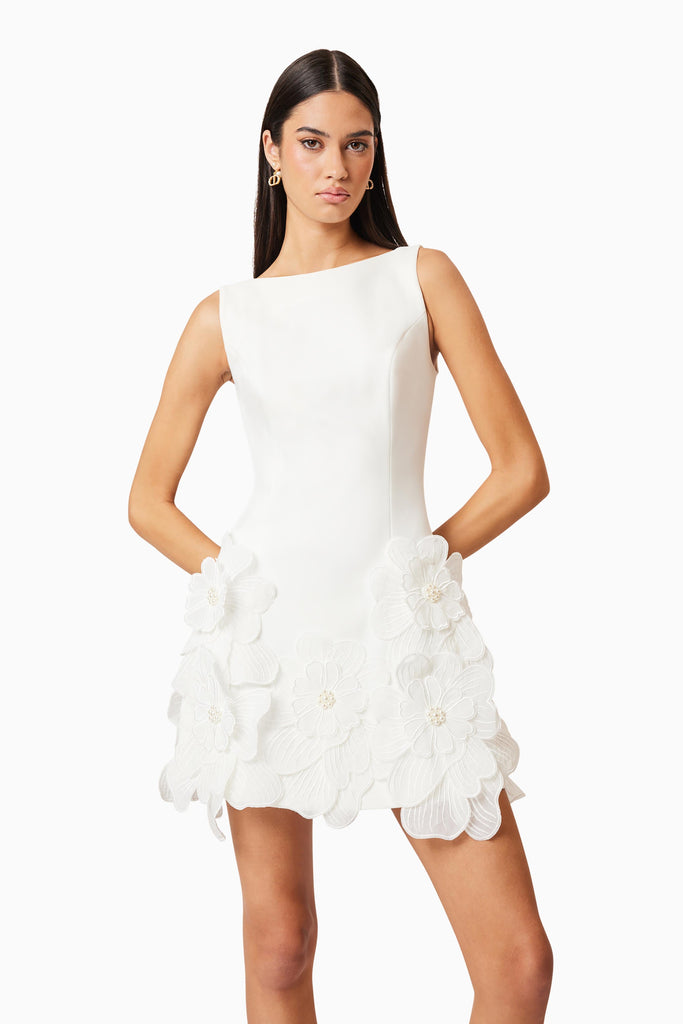 Janelle Mini Dress In White