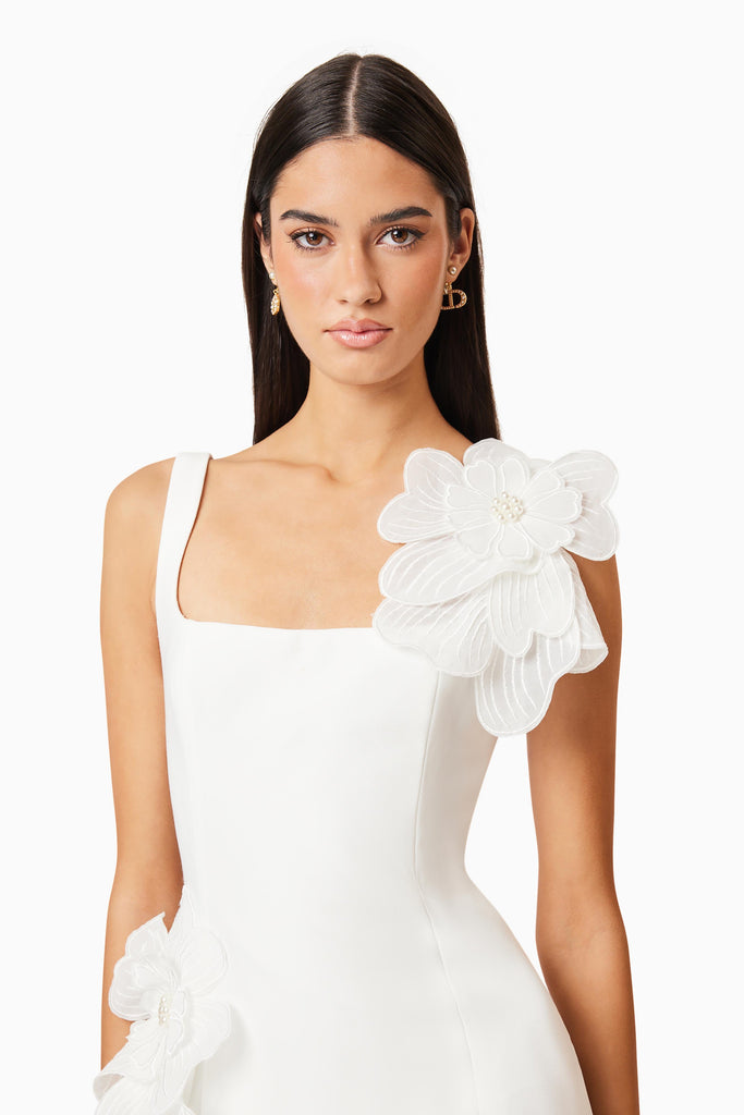 Janelle Party Mini Dress In White