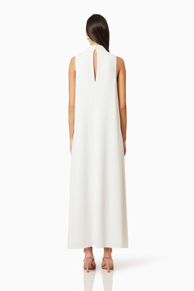 Lilydale 3D Maxi Dress In White