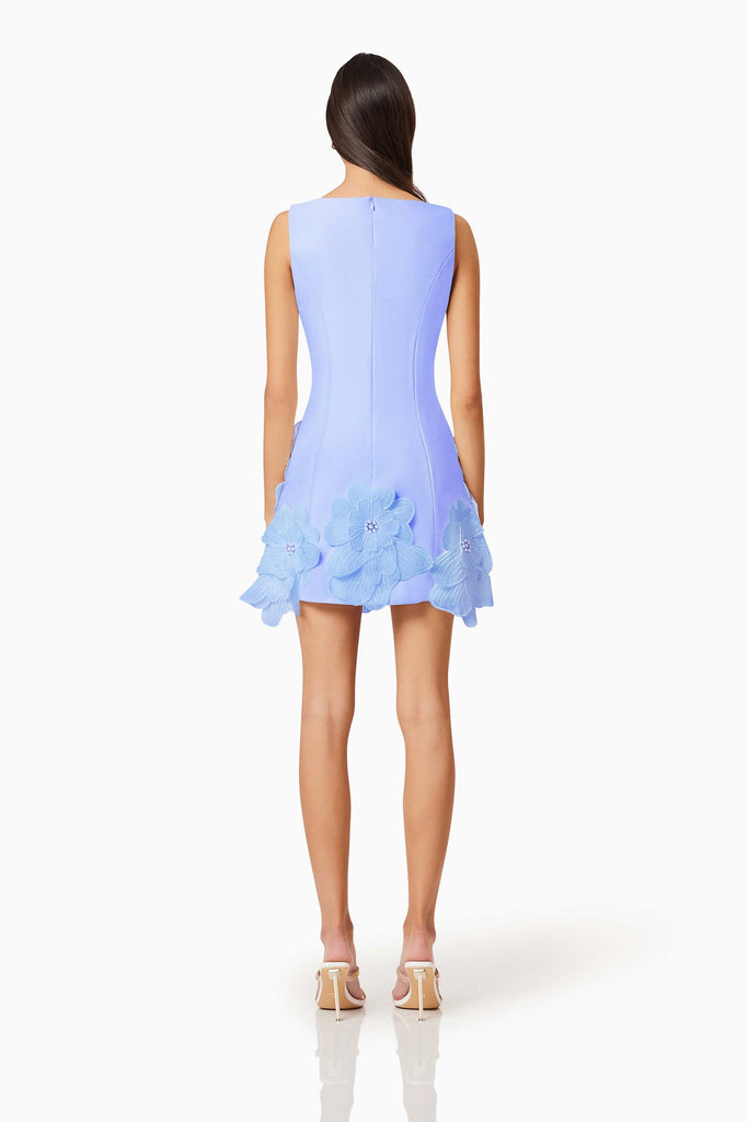 Janelle Mini Dress in Blue