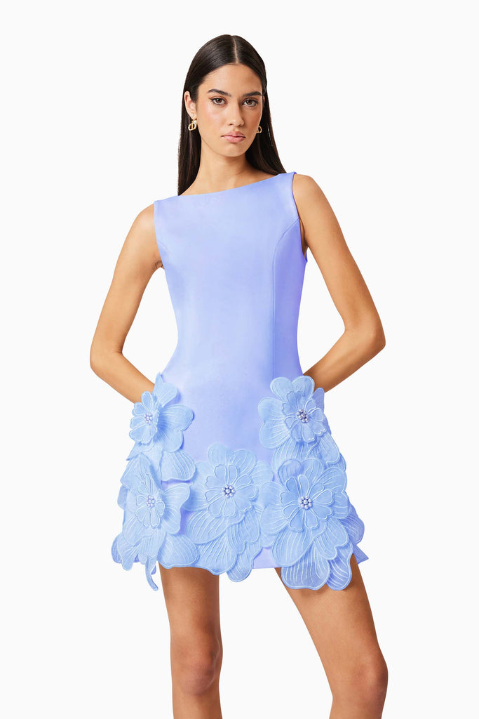 Janelle Mini Dress in Blue