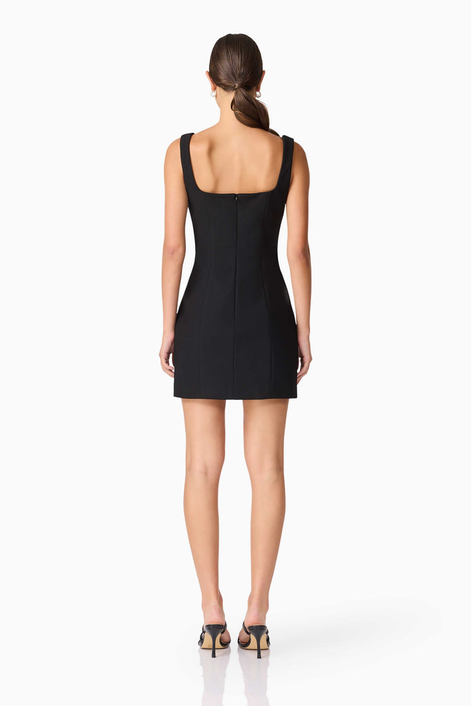 Ilaria Party Mini Dress in Black