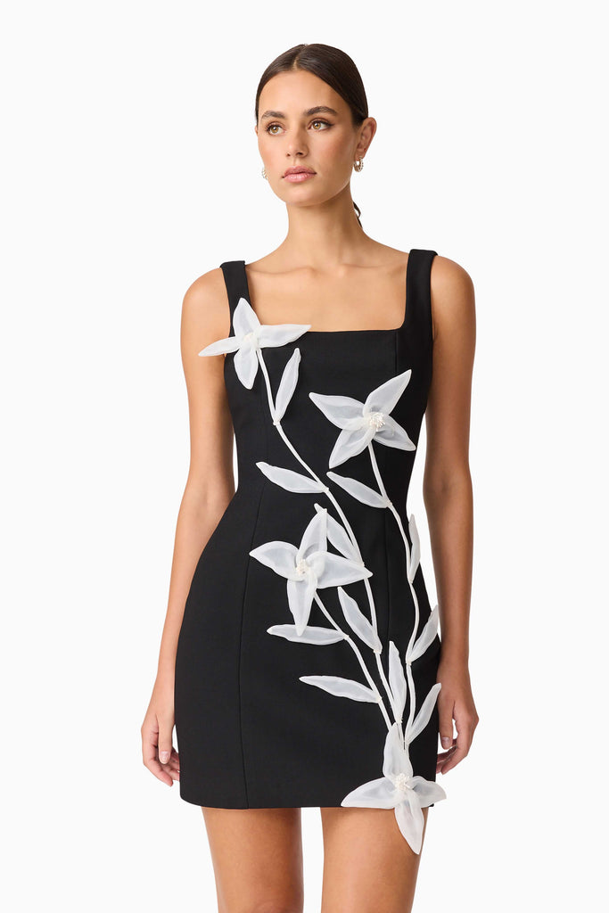 Ilaria Party Mini Dress in Black