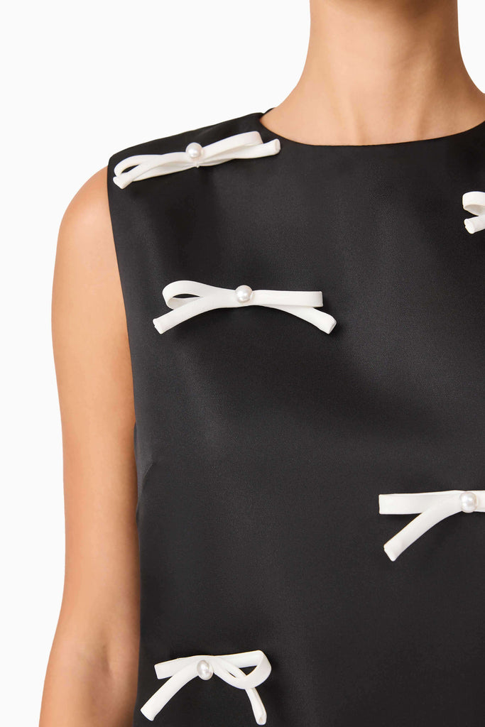 Ursula Mini Shift Dress in Black