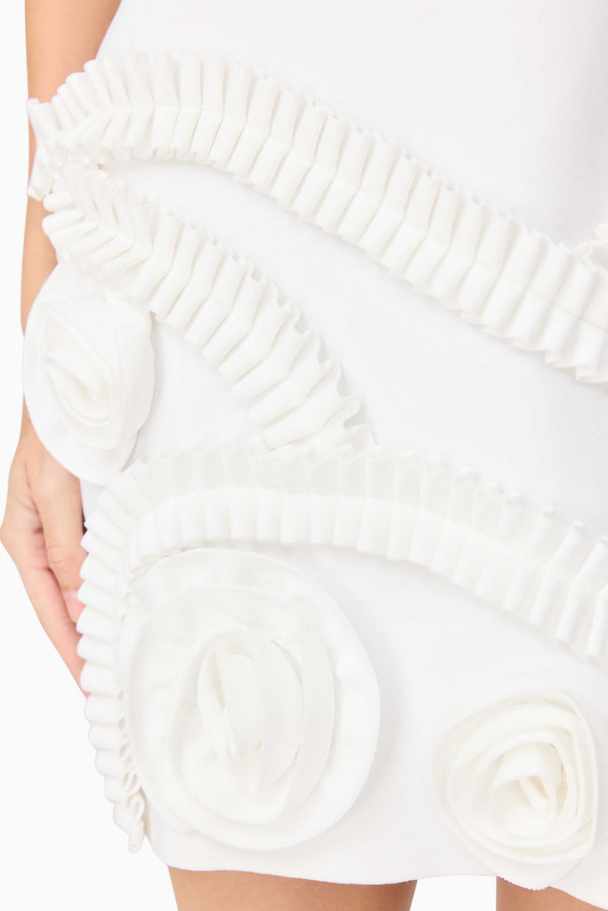 Sonya Tulip Mini Dress in White