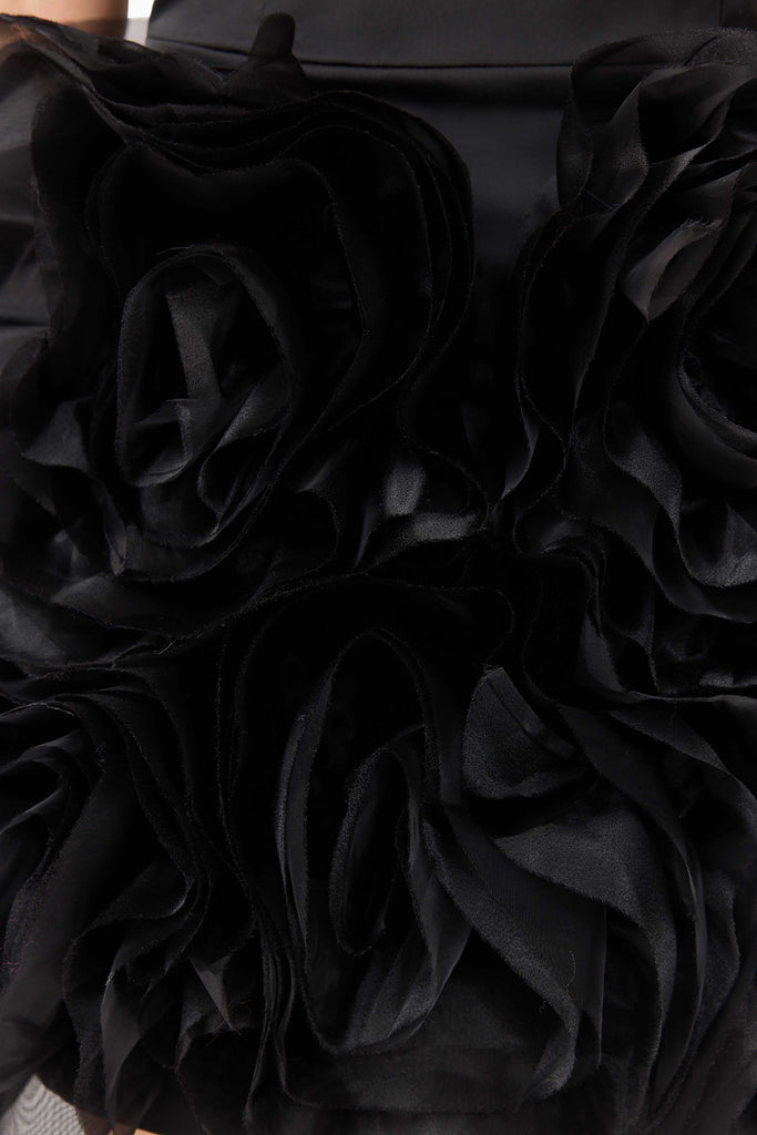 Asher Strapless Mini Dress in Black