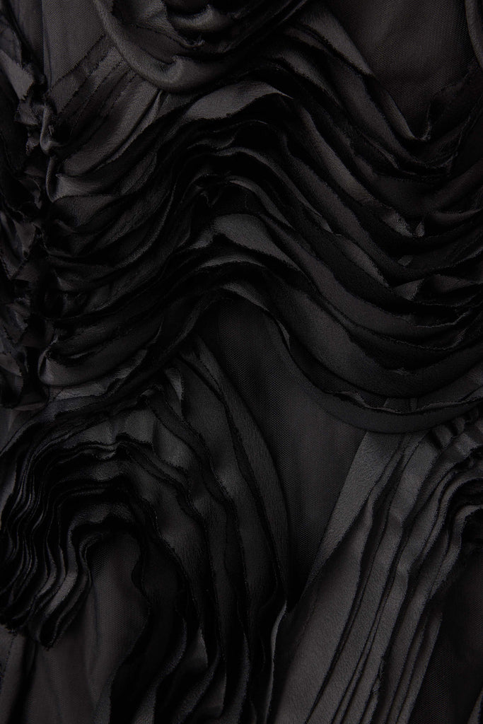 Asher Mini Shift Dress in Black